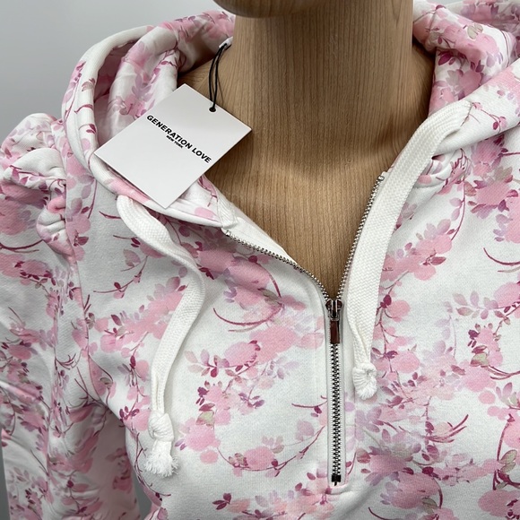 🆕NWT Generation Love AVA Hoodie Pastel English Rose Sweatshirt XS available - Picture 7 of 16